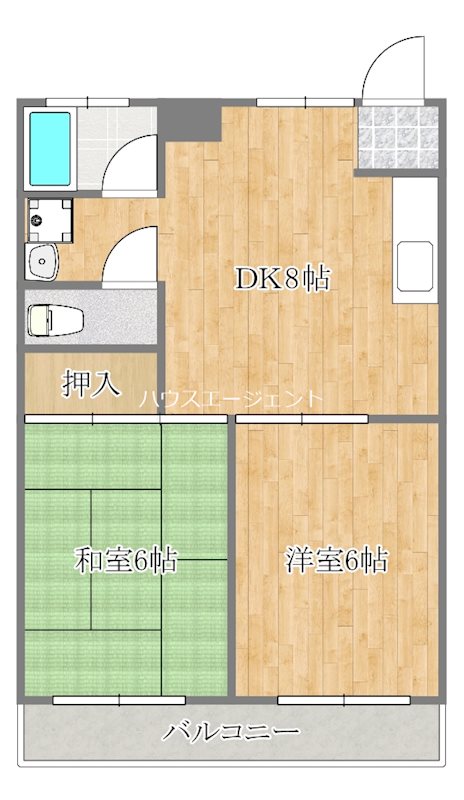 コーポファミーユ 105号室 間取り