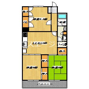 フジマンション第2 704号室 間取り