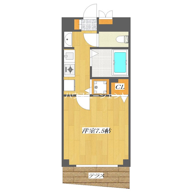 フォレストコートイースト 103号室 間取り