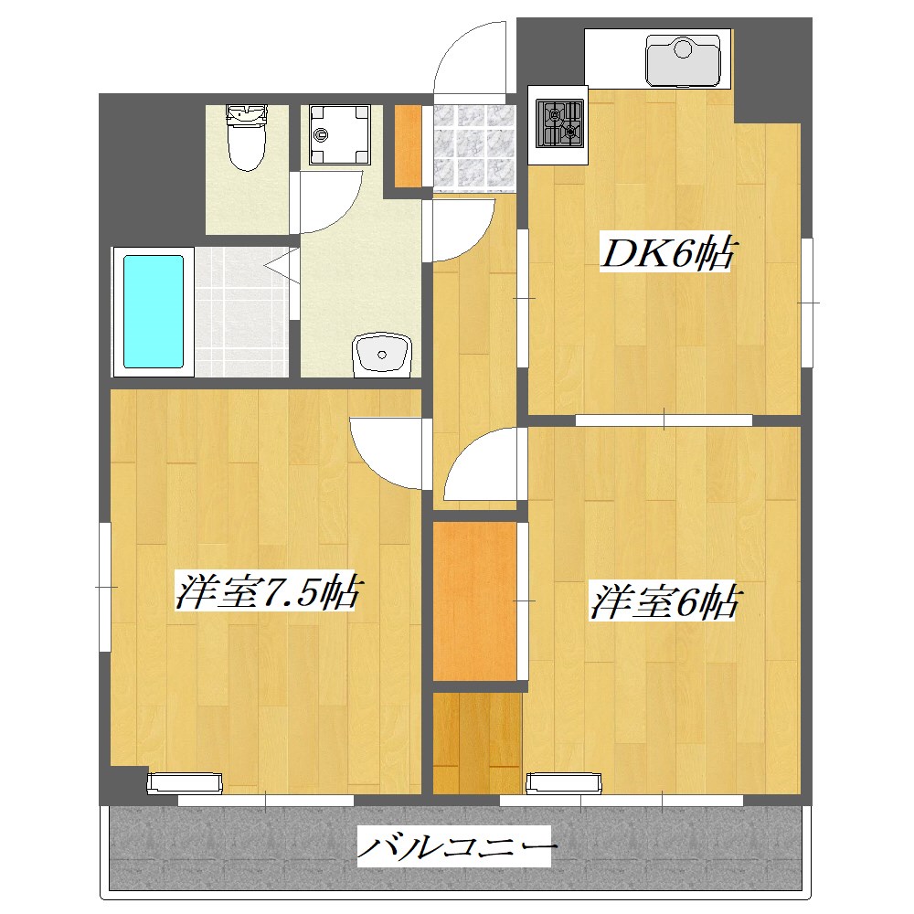 コーポプラスパーⅢ 間取り図