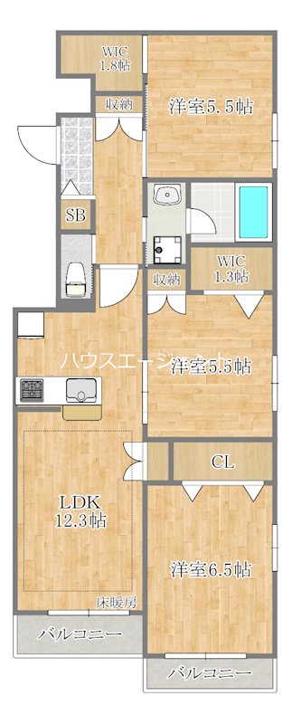 （仮称）南葛西2丁目メゾン 201号室 間取り