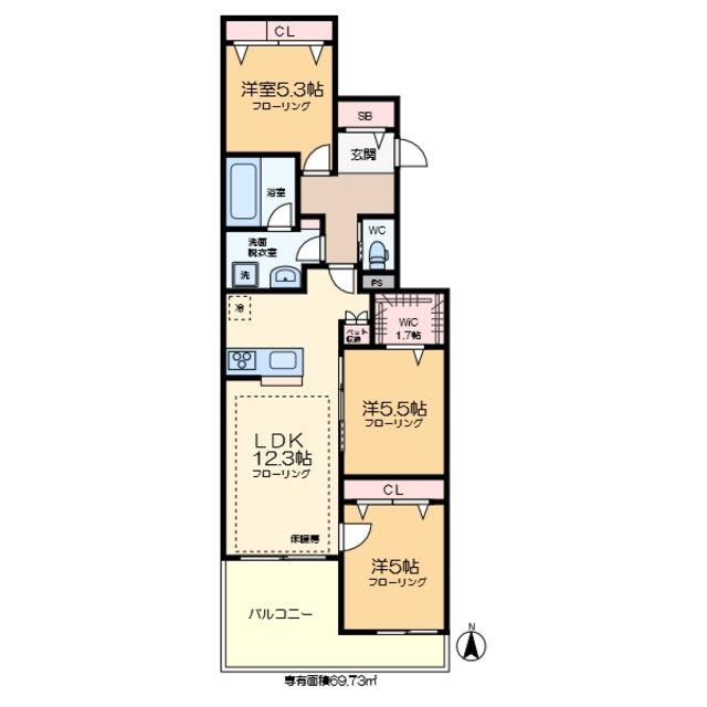 （仮称）南葛西2丁目メゾン 202号室 間取り