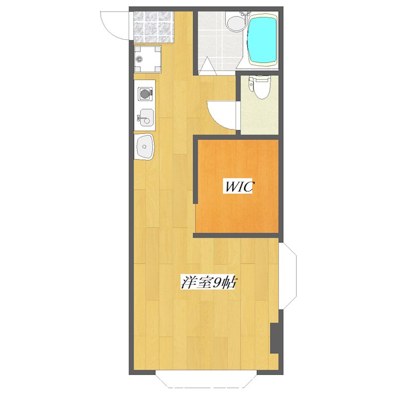 エステートタイム 207号室 間取り