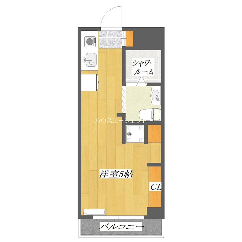 モア３ 327号室 間取り