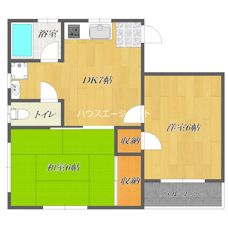 フォレストハイムＡ 間取り図