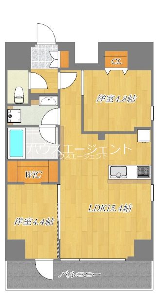 デュオフラッツ葛西 705号室 間取り