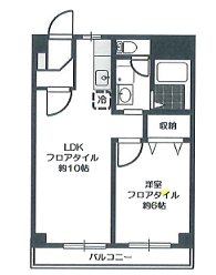 ツイン・コートE 405号室 間取り