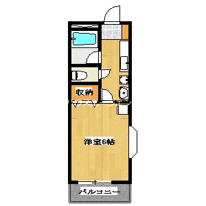 野崎ハイツⅡ 間取り図