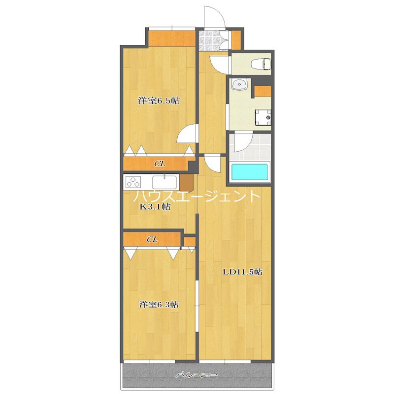 フェリーチェ 503号室 間取り