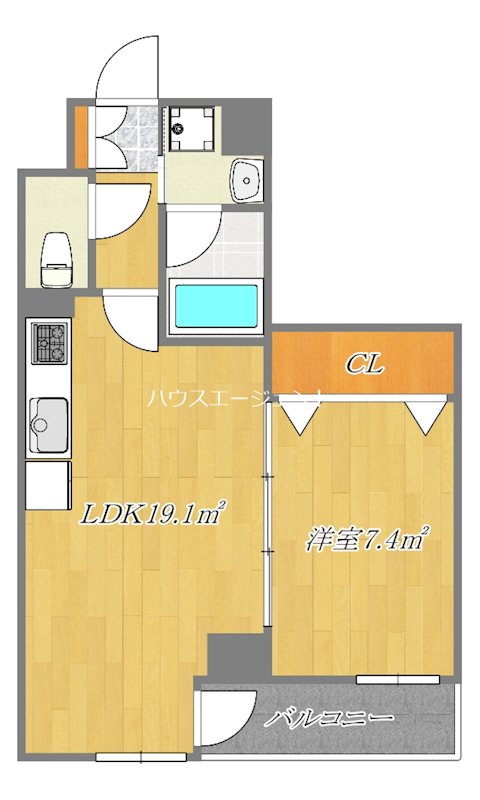 Vivace Kasai 503号室 間取り