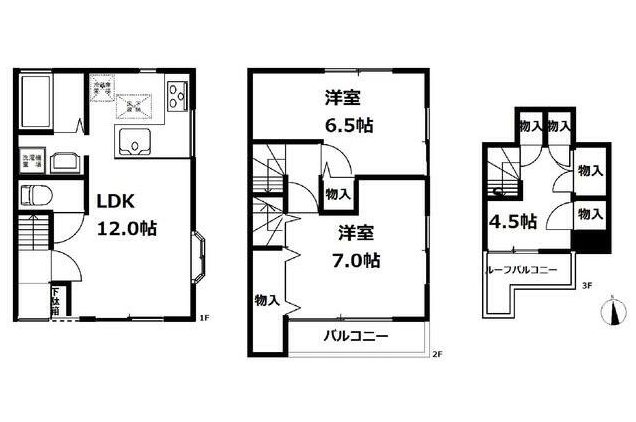 高木テラスハウス 2号室 間取り
