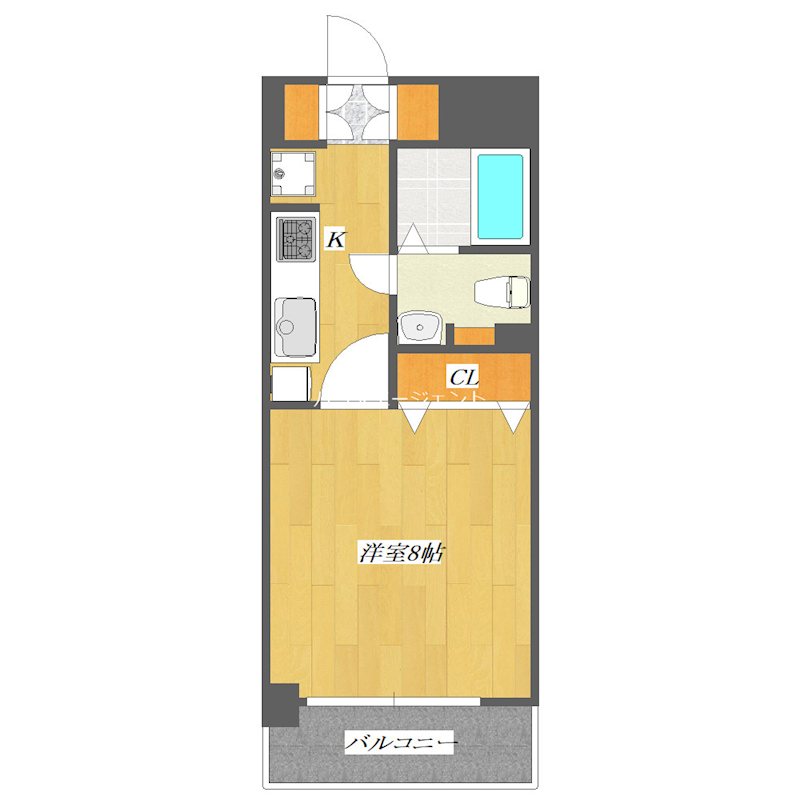 エクセリア東京イーストプレイス 206号室 間取り