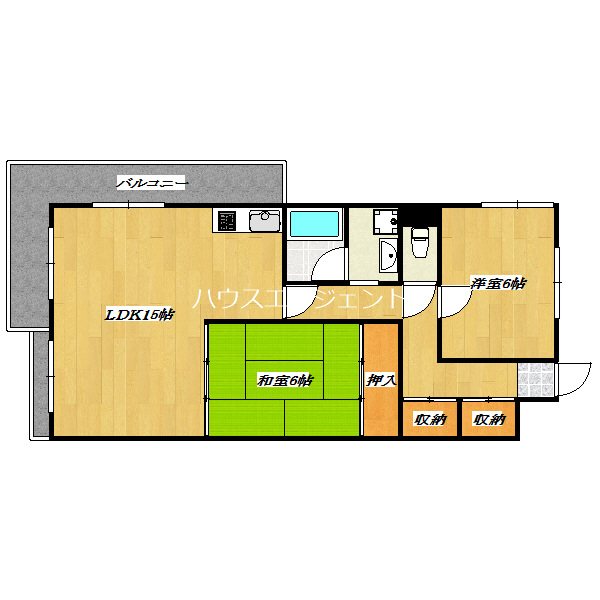 阿部南葛西第1マンション 300号室 間取り