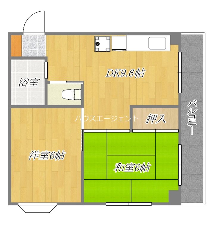 レジデンス鹿野Ⅱ 203号室 間取り