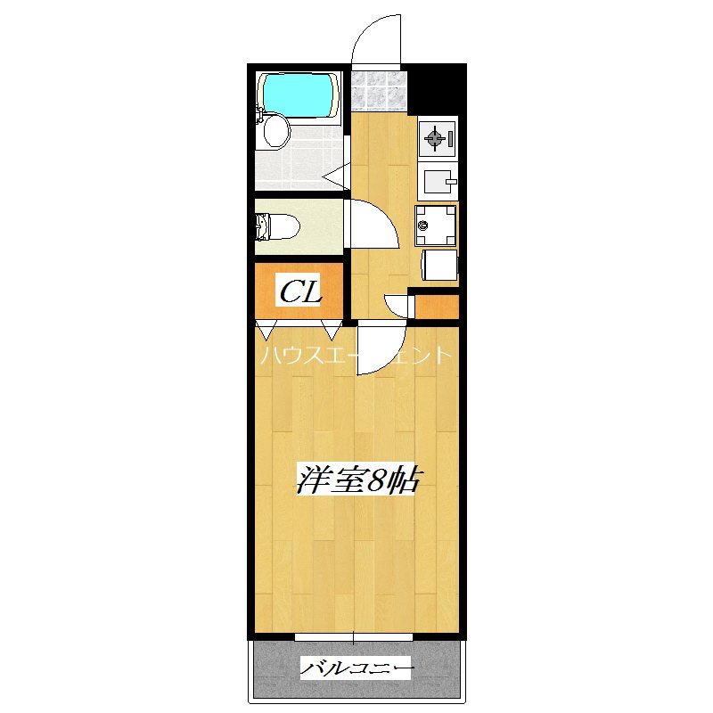 カリブ 305号室 間取り