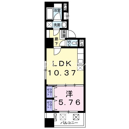 コンフォルト南葛西 404号室 間取り