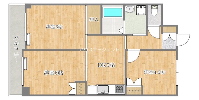 マンションカネイ 102ｇ号室 間取り