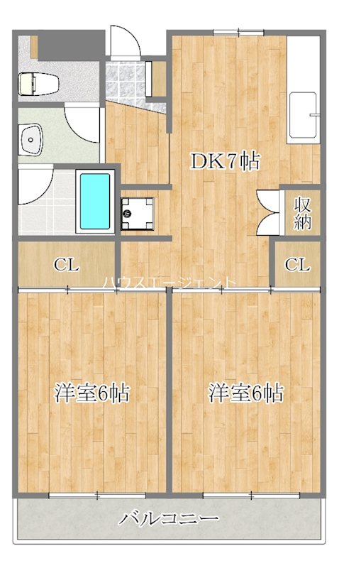 サンハイツSOH 101号室 間取り