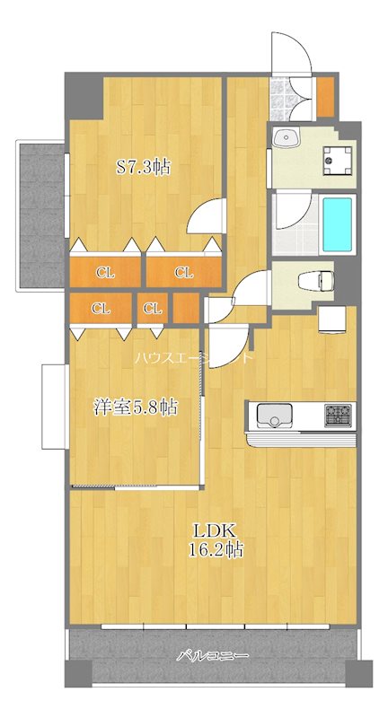 ロングエイトⅢ 705号室 間取り