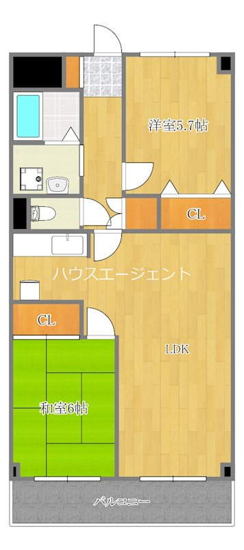 ペルシェール西葛西 308号室 間取り