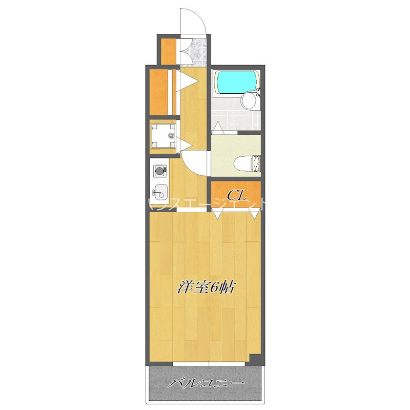 メゾンドール旭 402号室 間取り