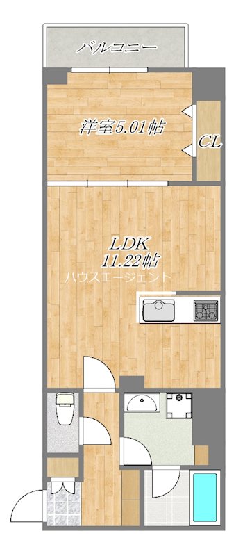 Ａｌｉｖｉｓ西葛西ｓｕｌｉｓｔａ 201号室 間取り
