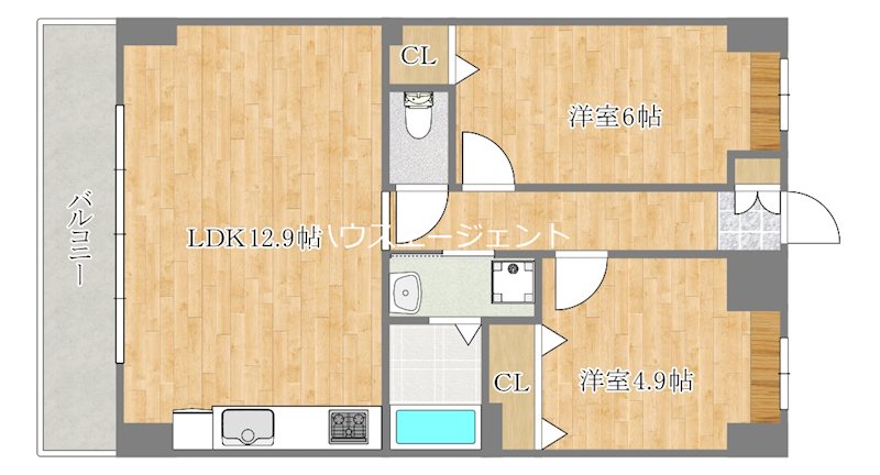 Pure La 603号室 間取り