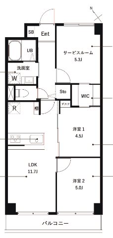 PARK MODERN西葛西 506号室 間取り