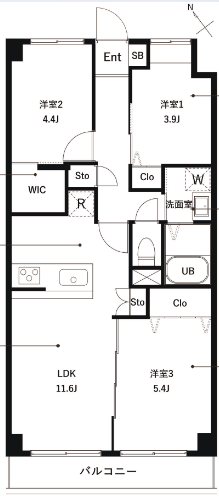 PARK MODERN西葛西 506号室 間取り