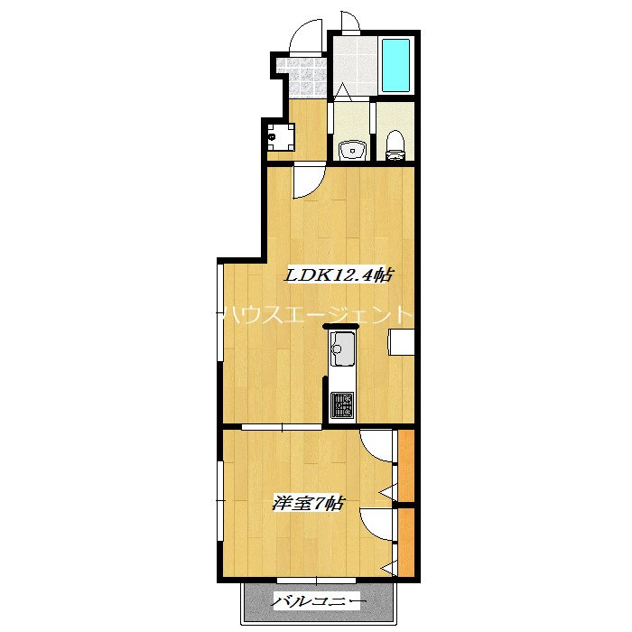 シャーメゾンニシノ 101号室 間取り