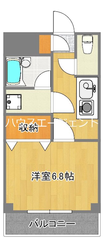 F-City東葛西 406号室 間取り