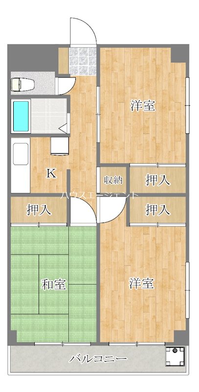 メゾン・アルベール 202号室 間取り