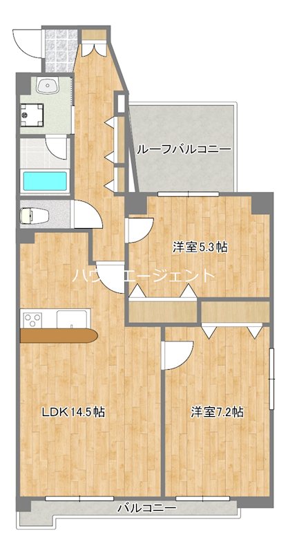 サンジェームス 703号室 間取り