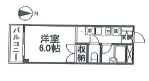 グレイスコートワタナベⅡ 203号室 間取り