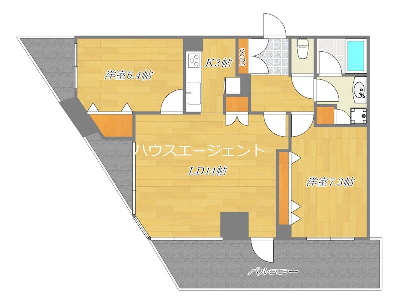 アルタイル・ Ｍ 1303号室 間取り