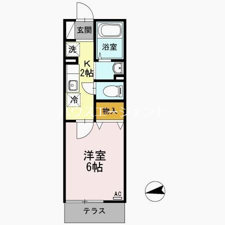 SAHEYⅢ 101号室 間取り