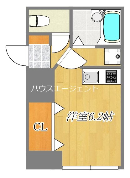 SK garden 葛西 201号室 間取り