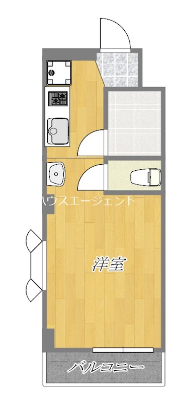 メゾンクレールA 101号室 間取り