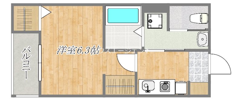 メルラス葛西 202号室 間取り