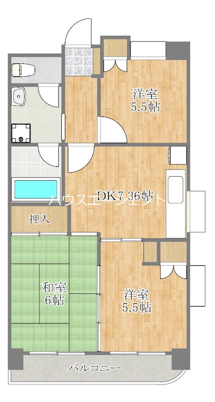 プレーネ西葛西 704号室 間取り