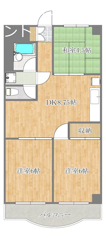キャピタルコート ⅩⅠ 706号室 間取り