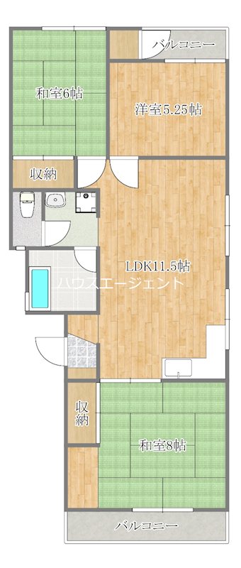 下田産業ビル 302号室 間取り