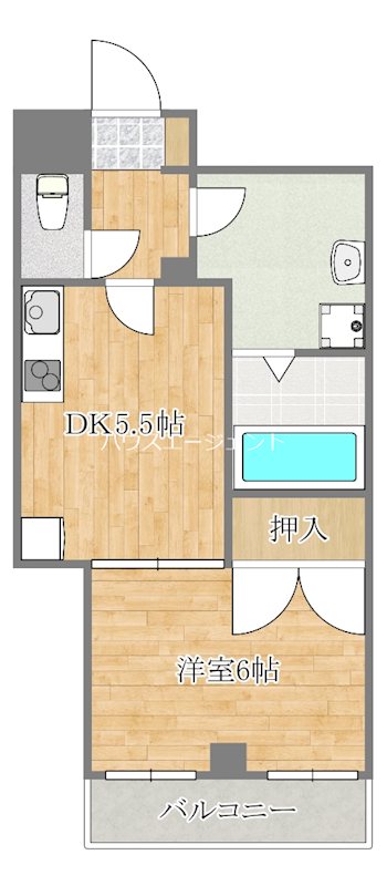 エストワール・クロダ 306号室 間取り