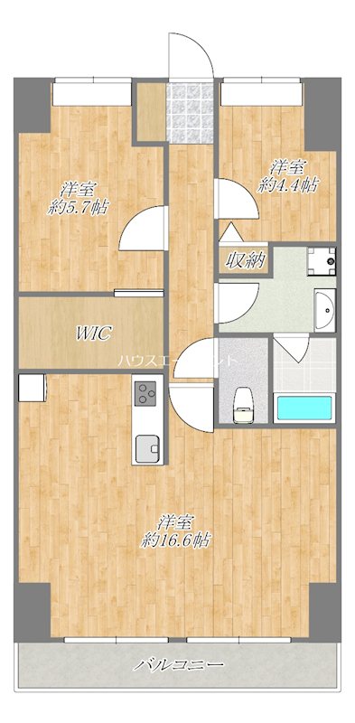 PARK MODERN西葛西 207号室 間取り