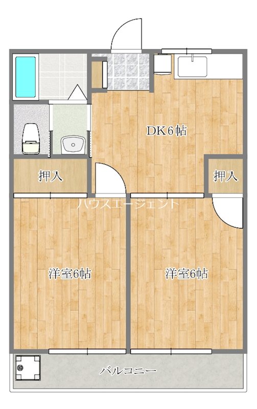 清水マンション 間取り図