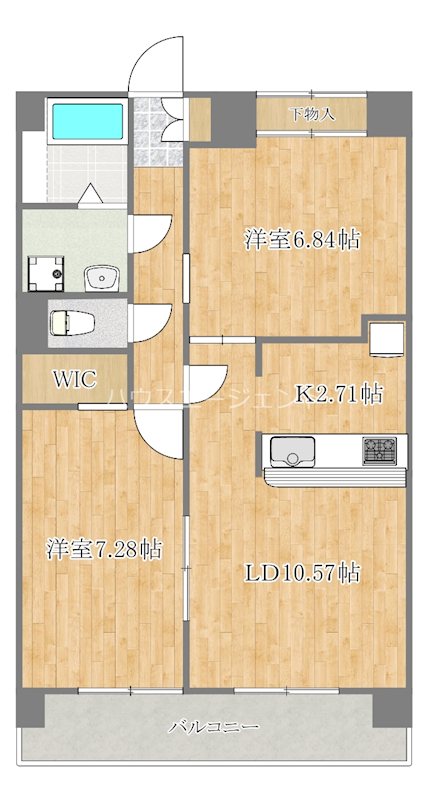 コモン西葛西 1002号室 間取り