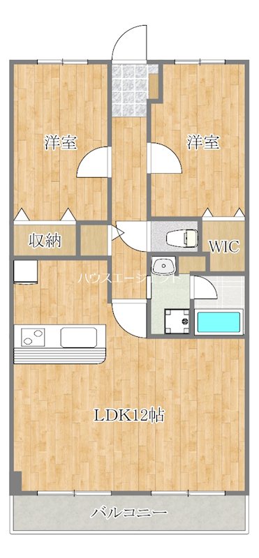 ヌーヴォアージュ 403号室 間取り