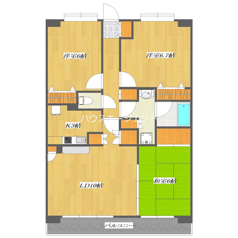 CITY SPIRE　西葛西 203号室 間取り