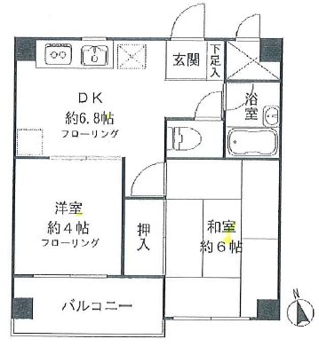 レジデンス鹿野Ⅱ 402号室 間取り