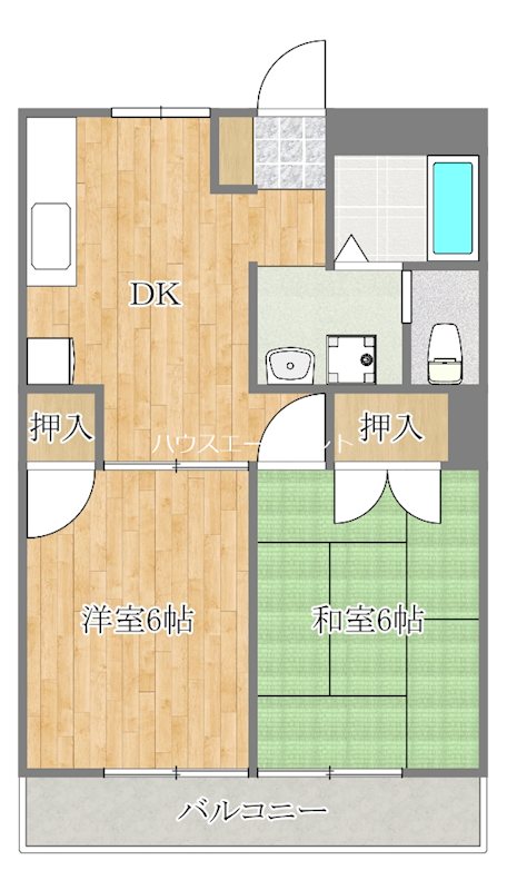 サンバレー3 208号室 間取り